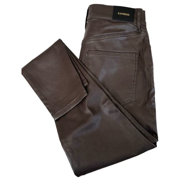 #39 EXPRESS SKINNY COATED SUPER HIGH RISE SZ 6 - Picture 9 of 15